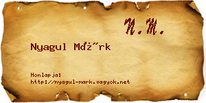 Nyagul Márk névjegykártya